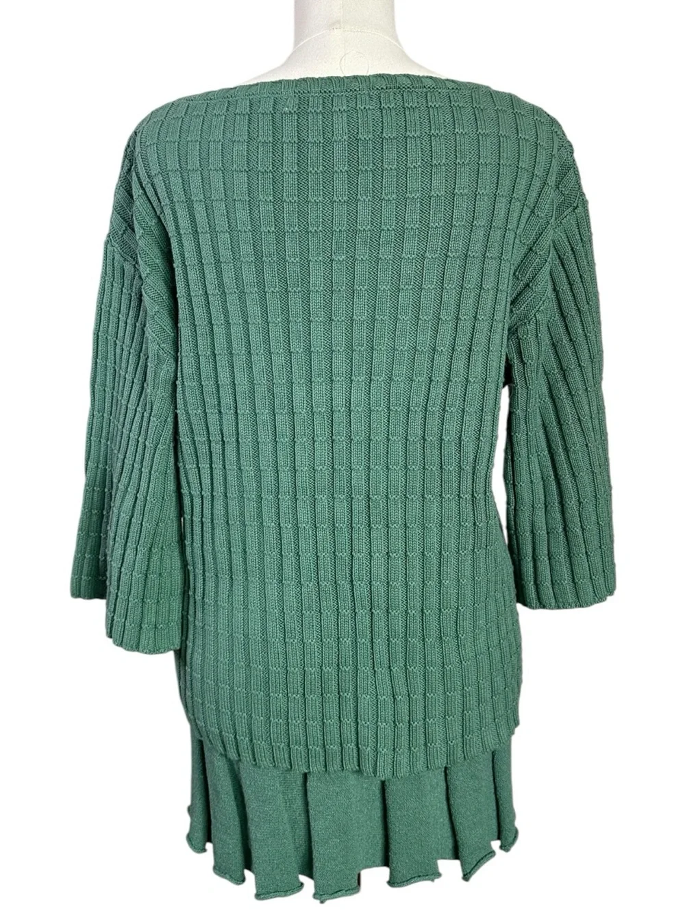 Free People Kenzie Sweater Skirt Set in Frosty Spruce Green NWT Size Small - Picture 8 of 12